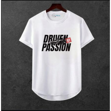 Erkek Oversize Ön Araba Baskili T-shirt Premium